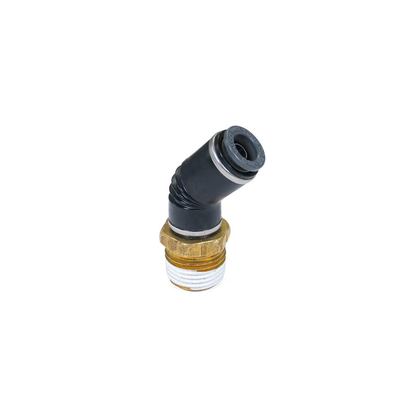 1/2" NPT to 3/8" PTC 45-Degree Elbow Fitting